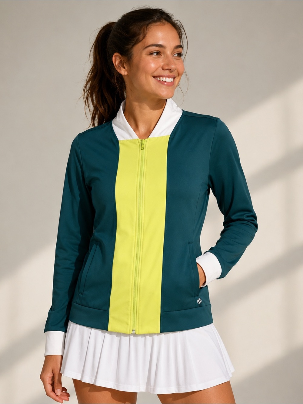 Lija Full Zip Lightweight Tennis Golf Jacket | Made in Canada | Size L